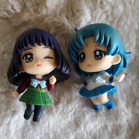 banpresto Other - 3/$20 Sailor Moon Petit Chara Hotaru and Sailor Mercury.